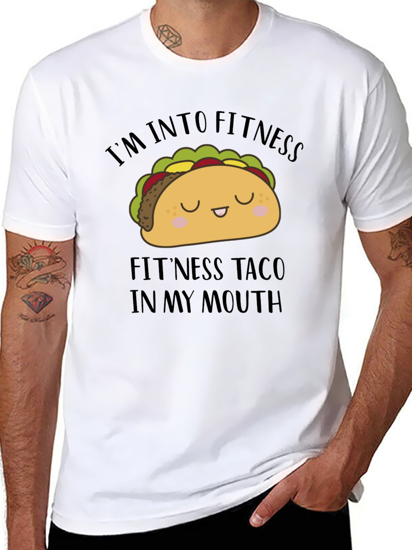 Im Into Fitness Taco Graphic Tee