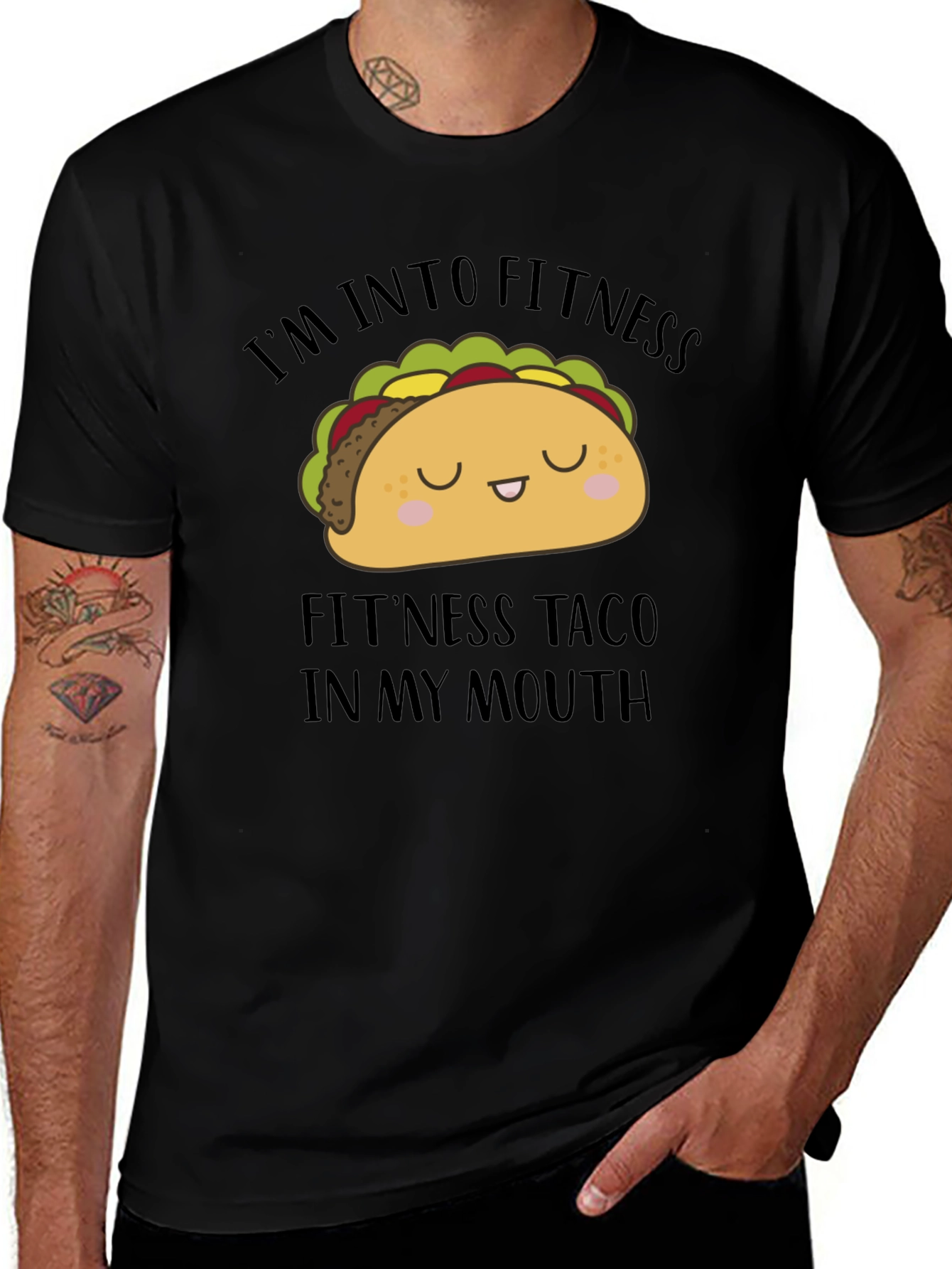 Im Into Fitness Taco Graphic Tee