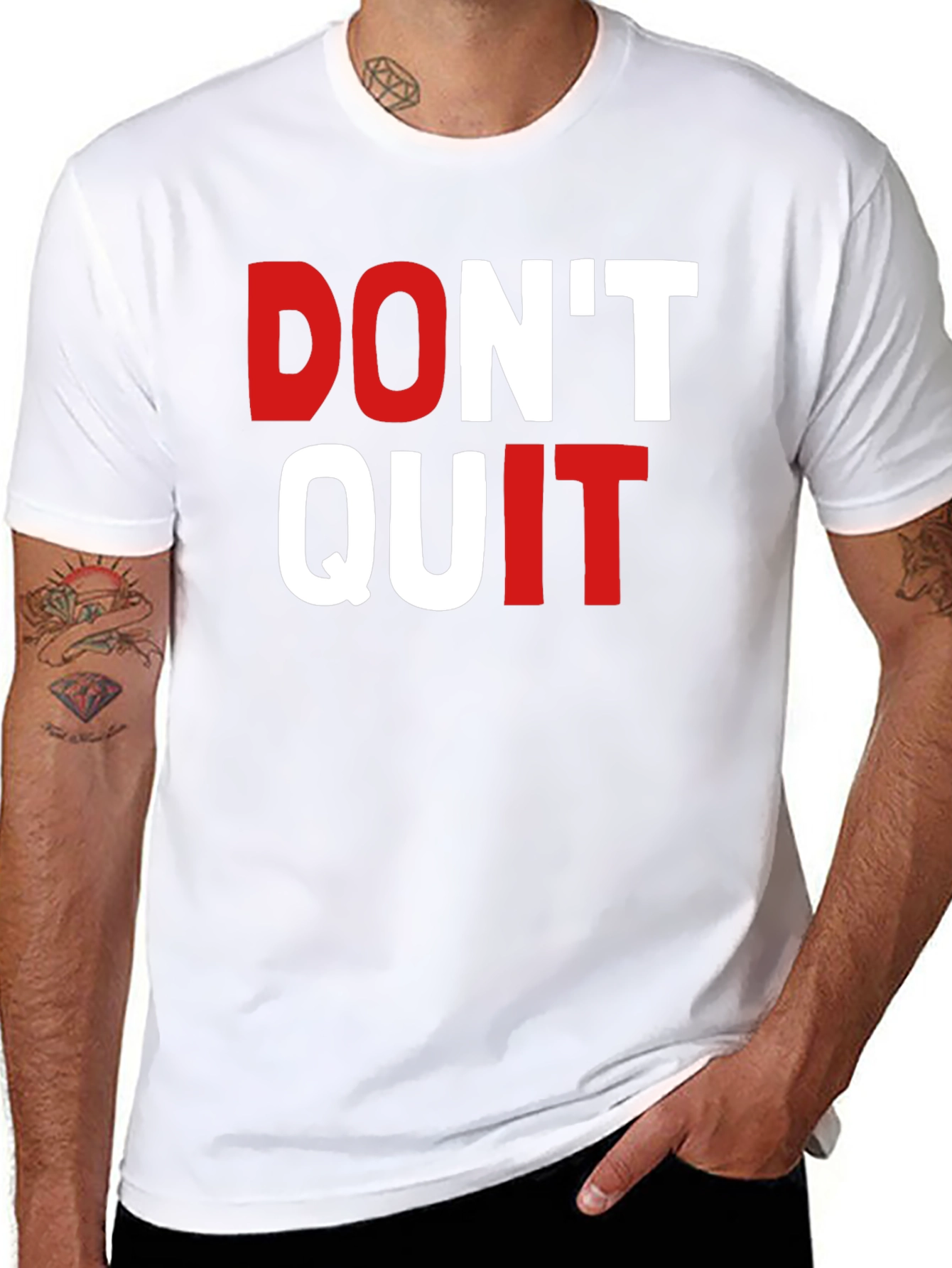 Dont Quit Graphic Tee - Motivational Shirt