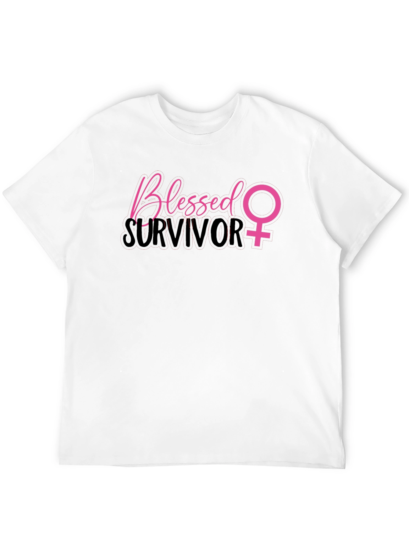 Blessed Survivor T-Shirt - Breast Cancer Awareness