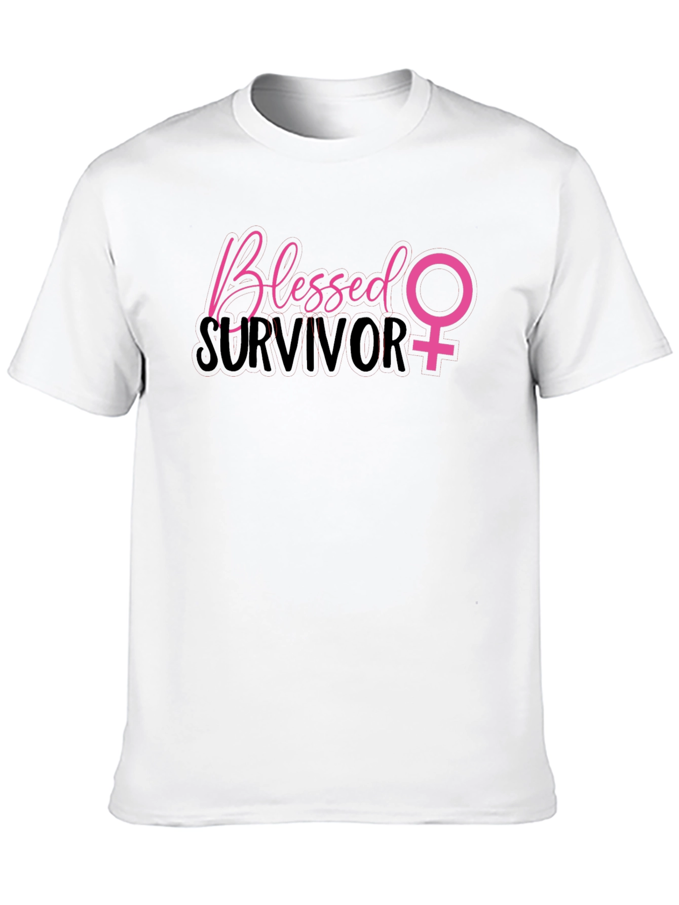Blessed Survivor T-Shirt - Breast Cancer Awareness