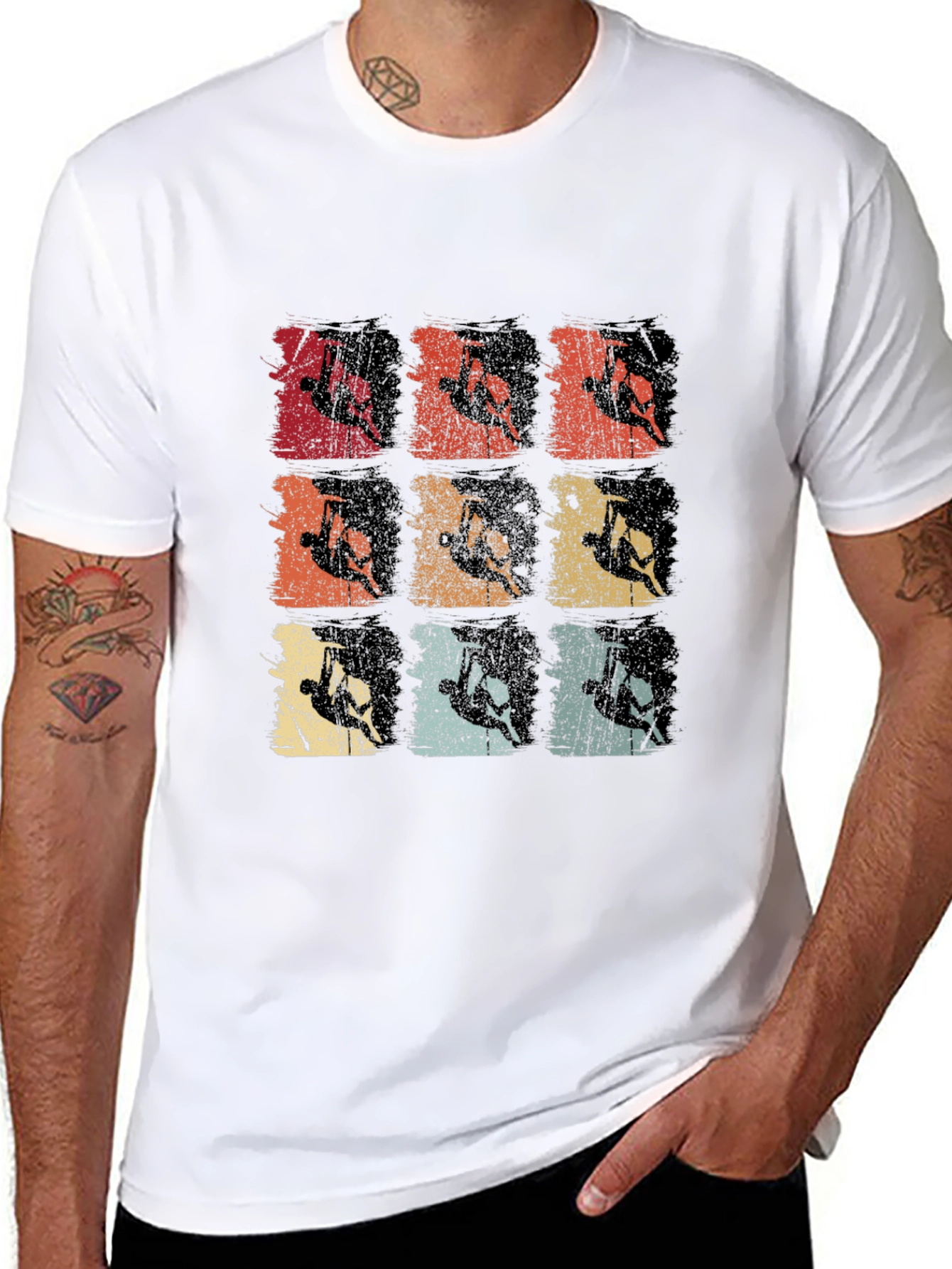 Retro Rock Climbing T-Shirt