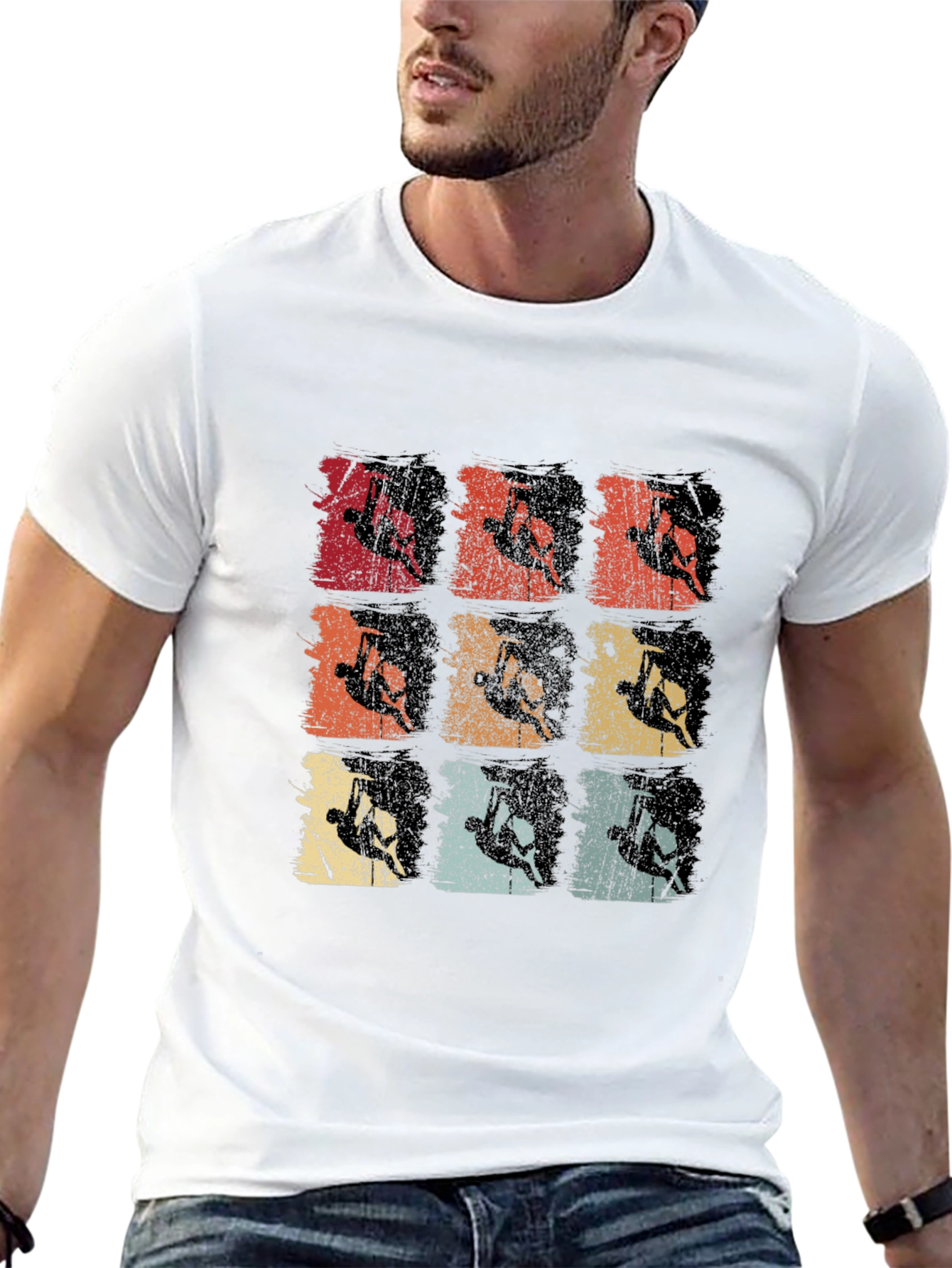 Retro Rock Climbing T-Shirt