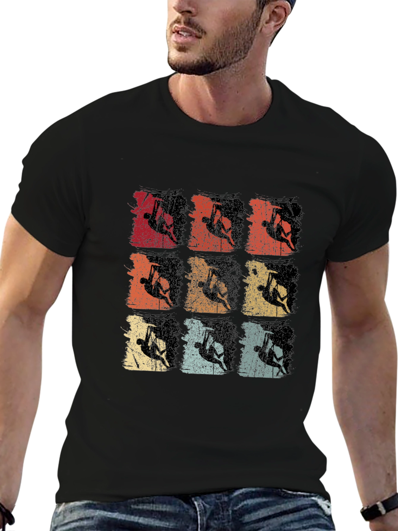 Retro Rock Climbing T-Shirt