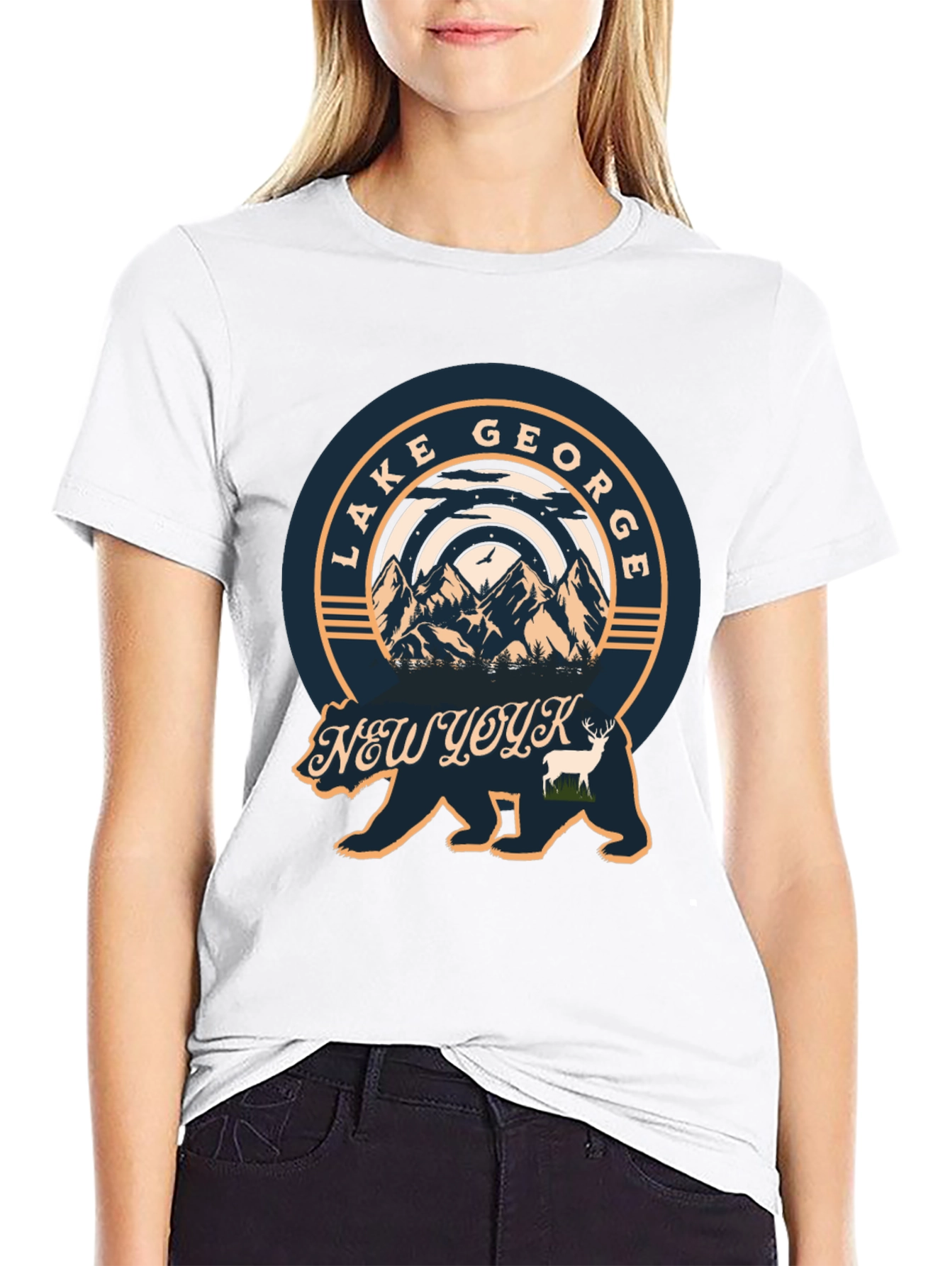 Lake George New York Bear T-Shirt