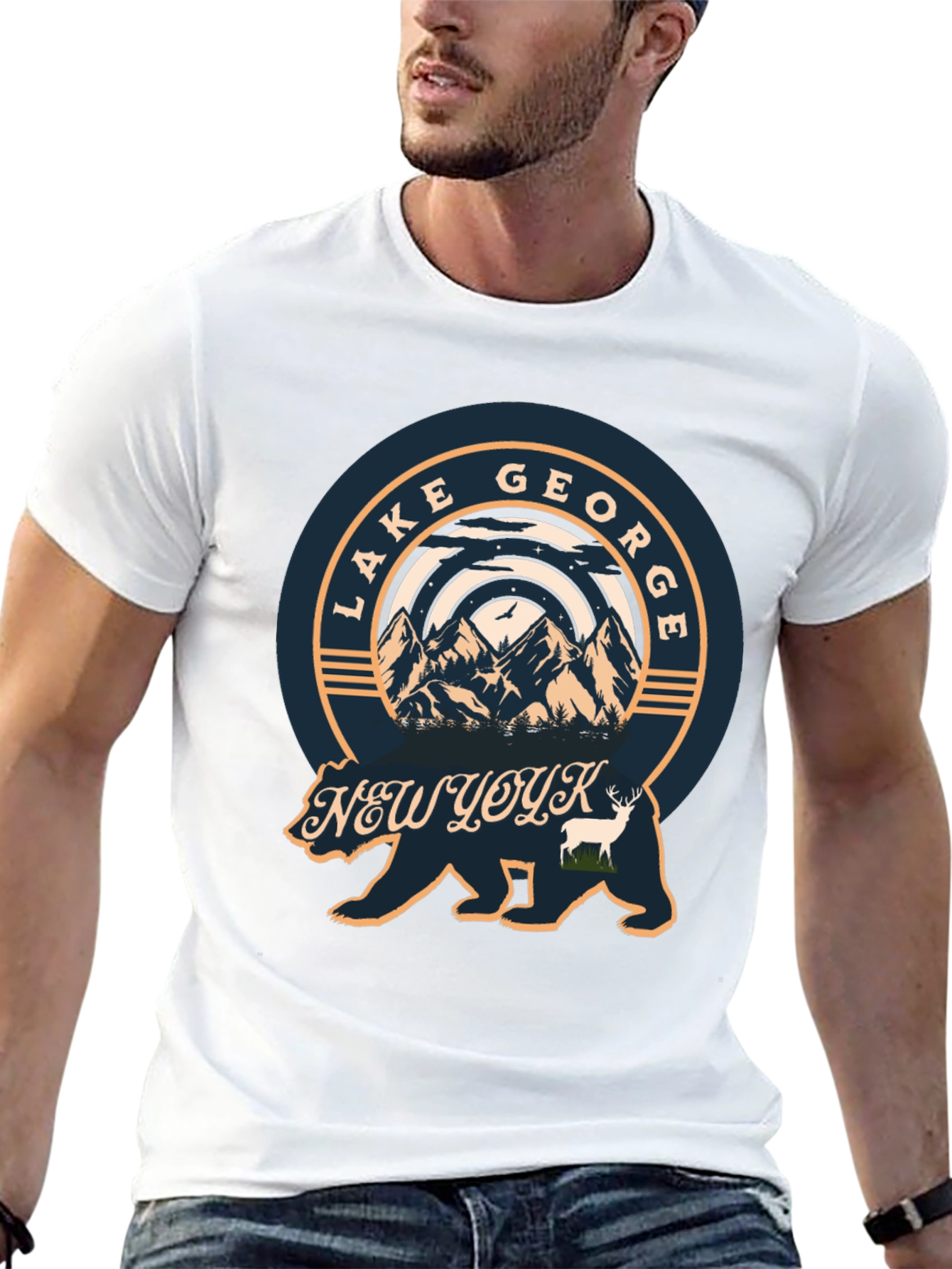 Lake George New York Bear T-Shirt