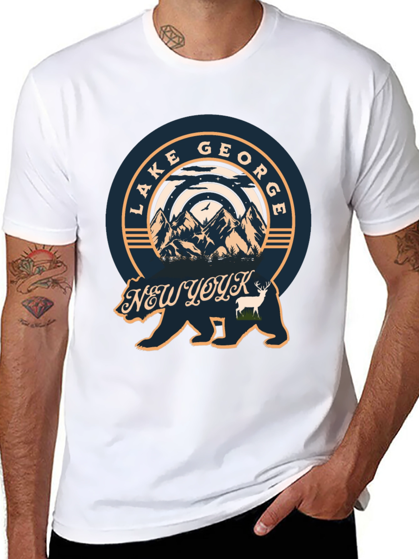 Lake George New York Bear T-Shirt