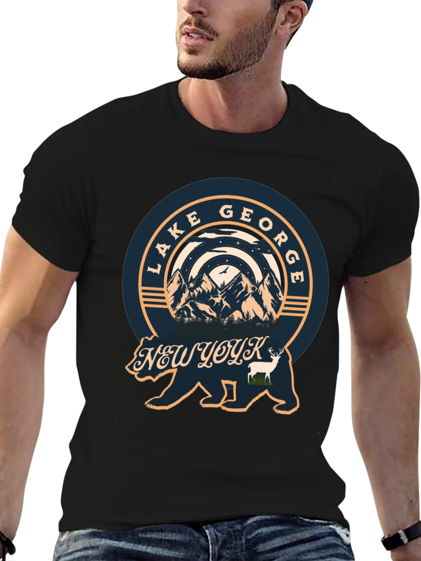 Lake George New York Bear T-Shirt