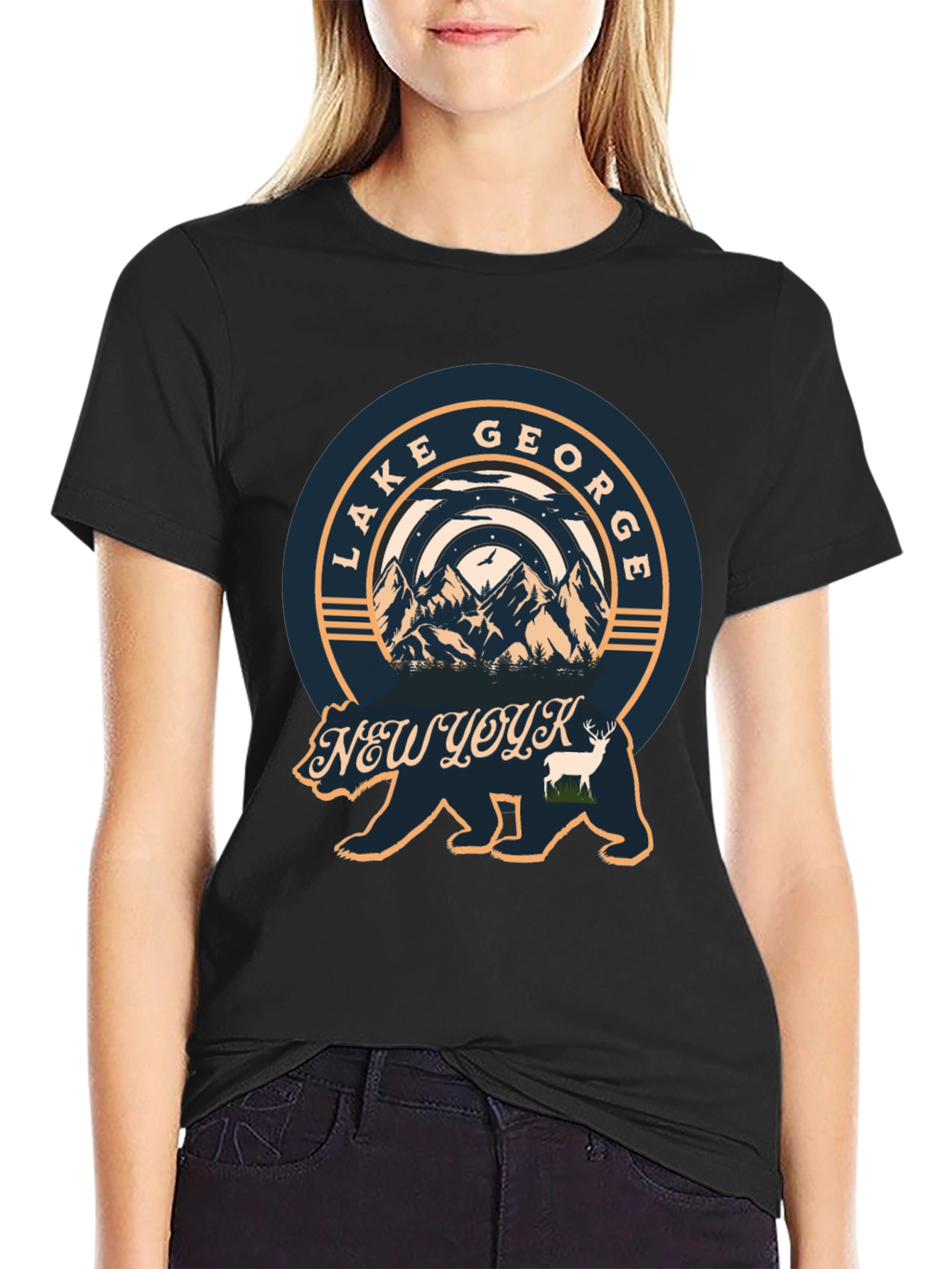 Lake George New York Bear T-Shirt