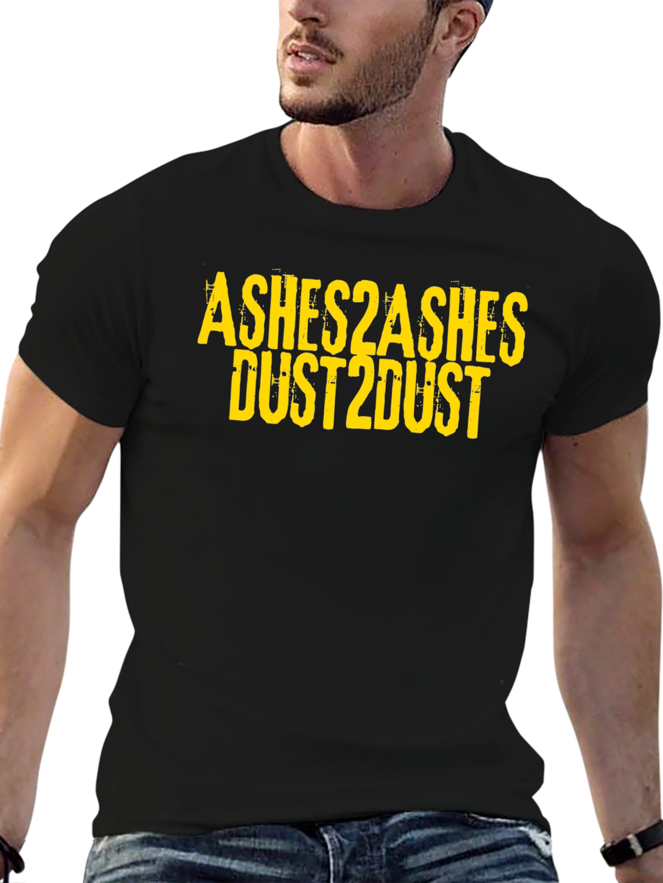 Ashes2Ashes Dust2Dust Graphic Black T-Shirt