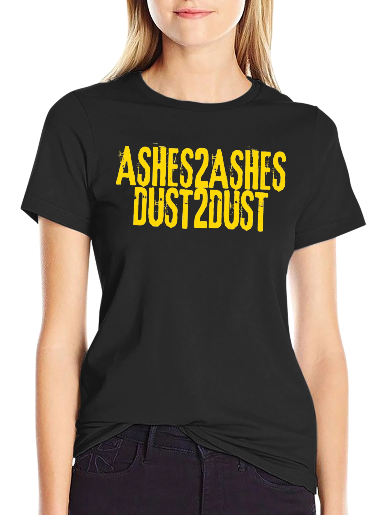 Ashes2Ashes Dust2Dust Graphic Black T-Shirt