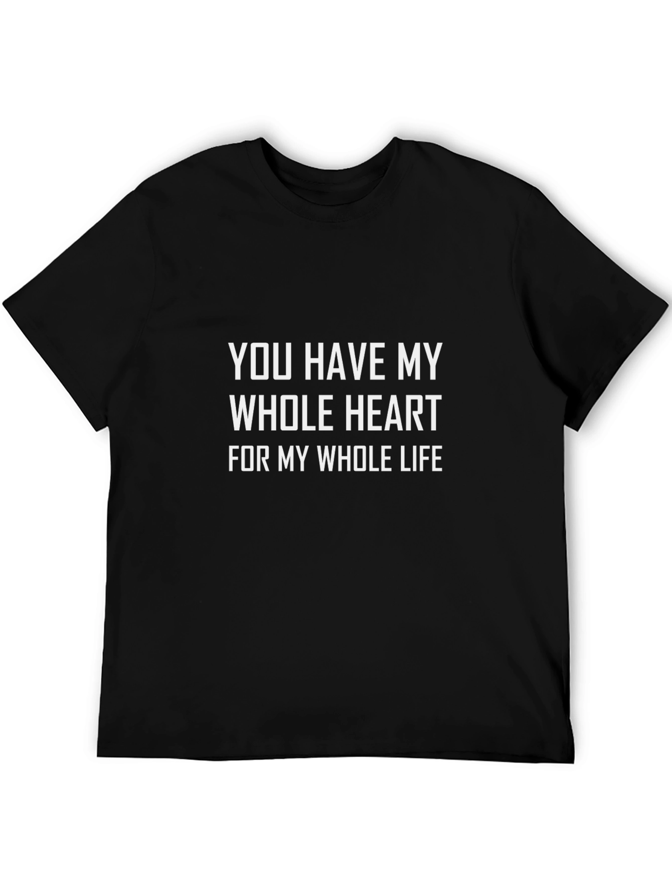 You Have My Whole Heart Graphic Tee - Black