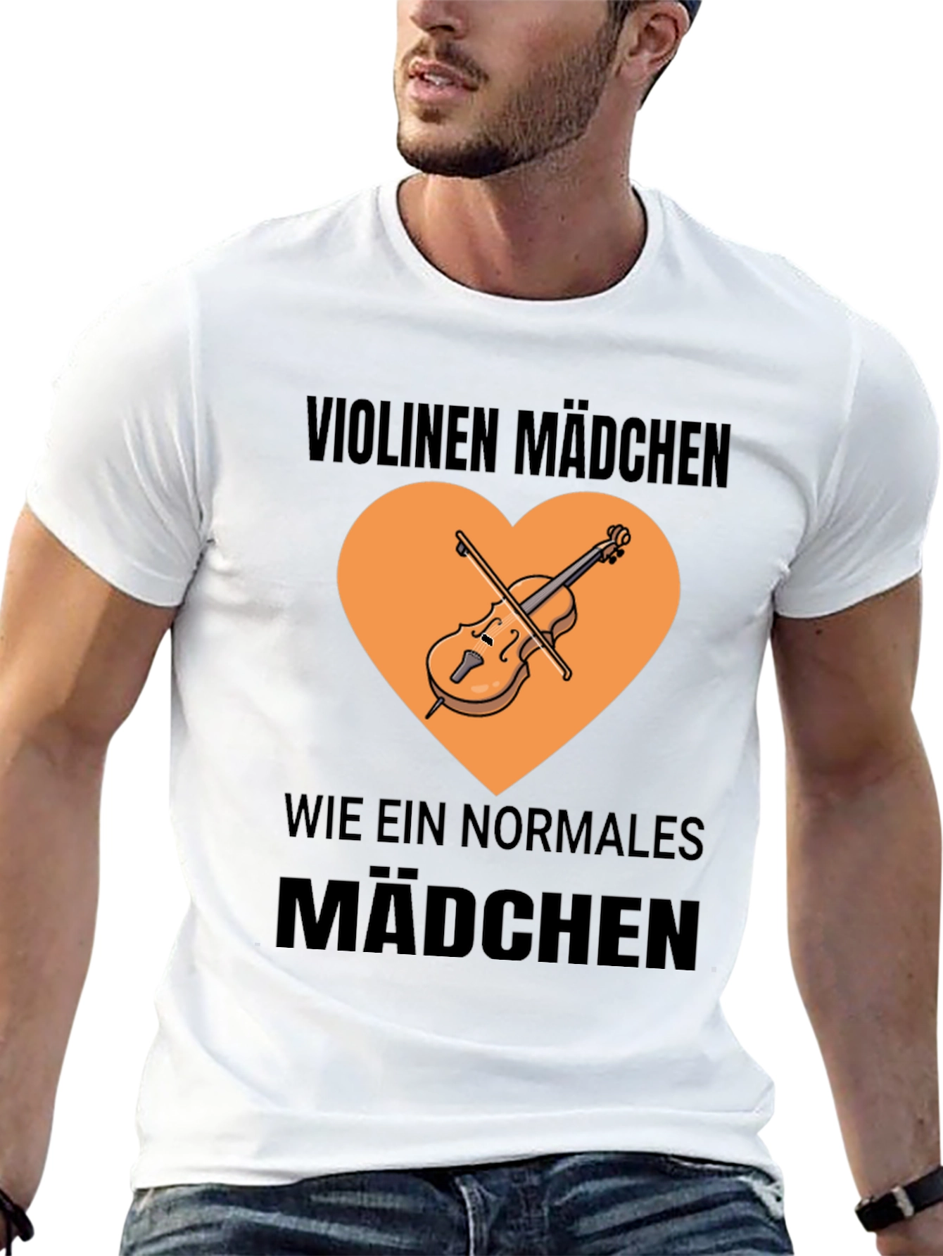 Violin Girl T-Shirt - Musician Graphic Tee