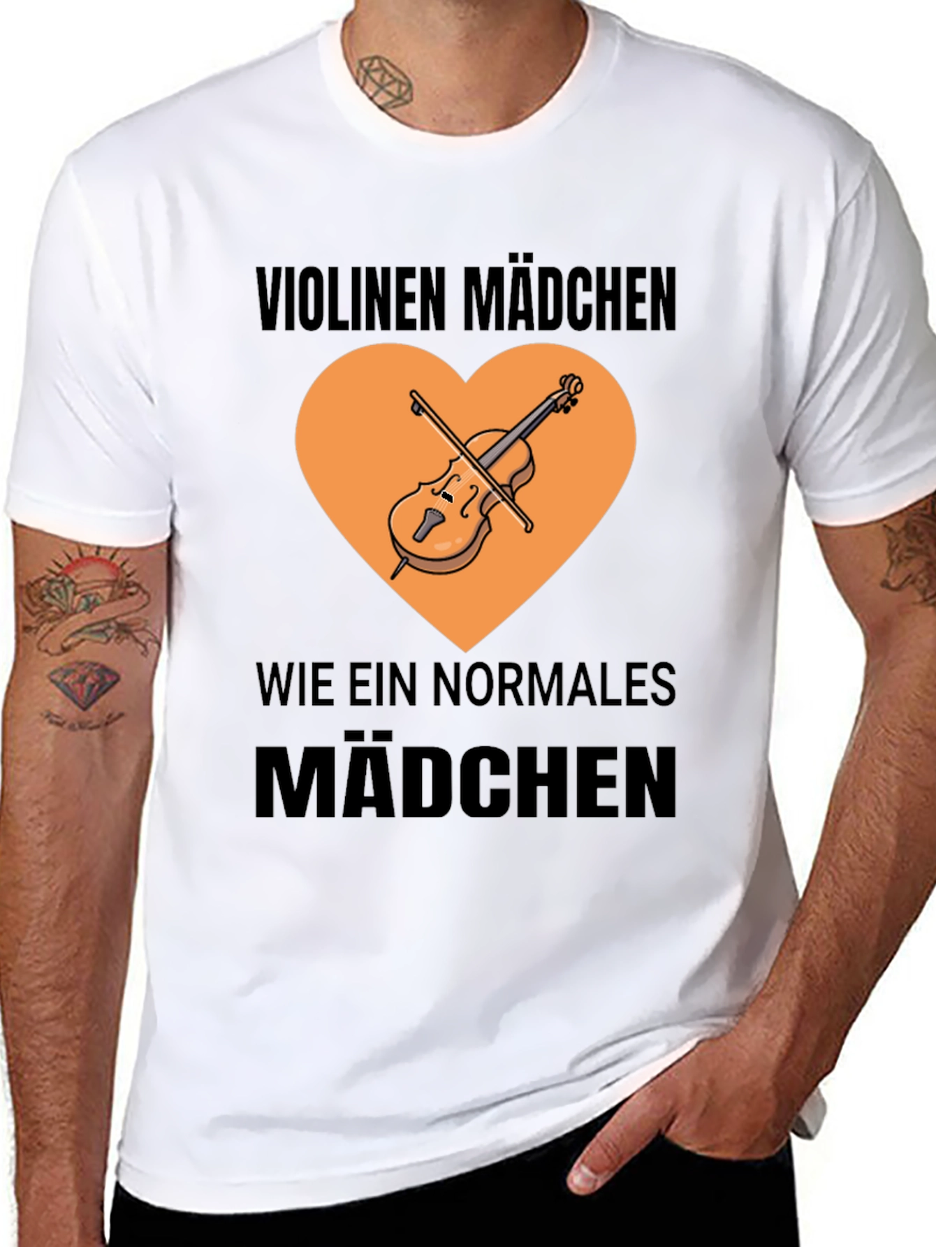 Violin Girl T-Shirt - Musician Graphic Tee