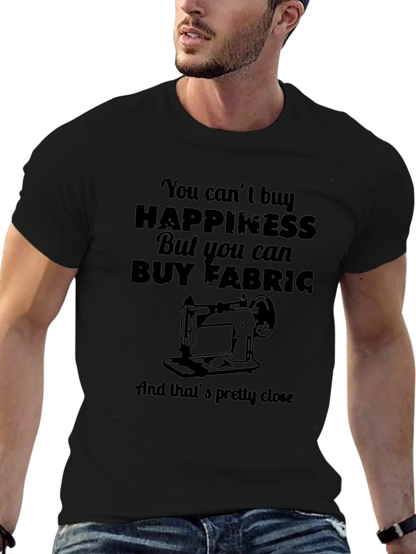 Funny Sewing T-Shirt - Buy Fabric Happiness