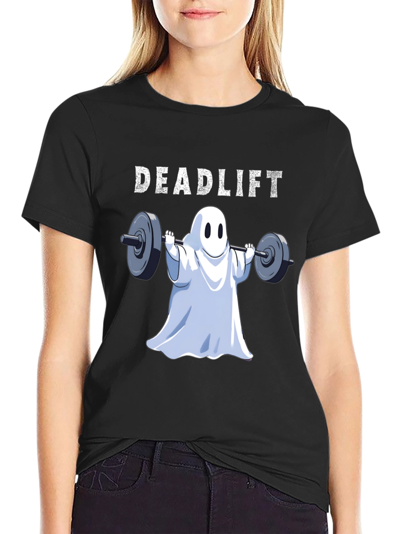 Deadlift Ghost T-Shirt - Halloween Gym Apparel