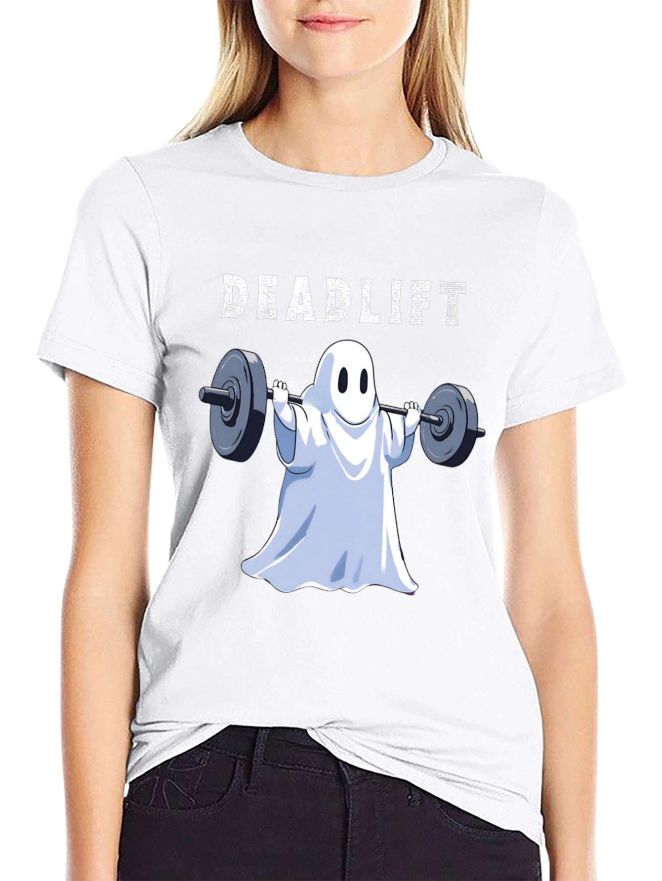 Deadlift Ghost T-Shirt - Halloween Gym Apparel