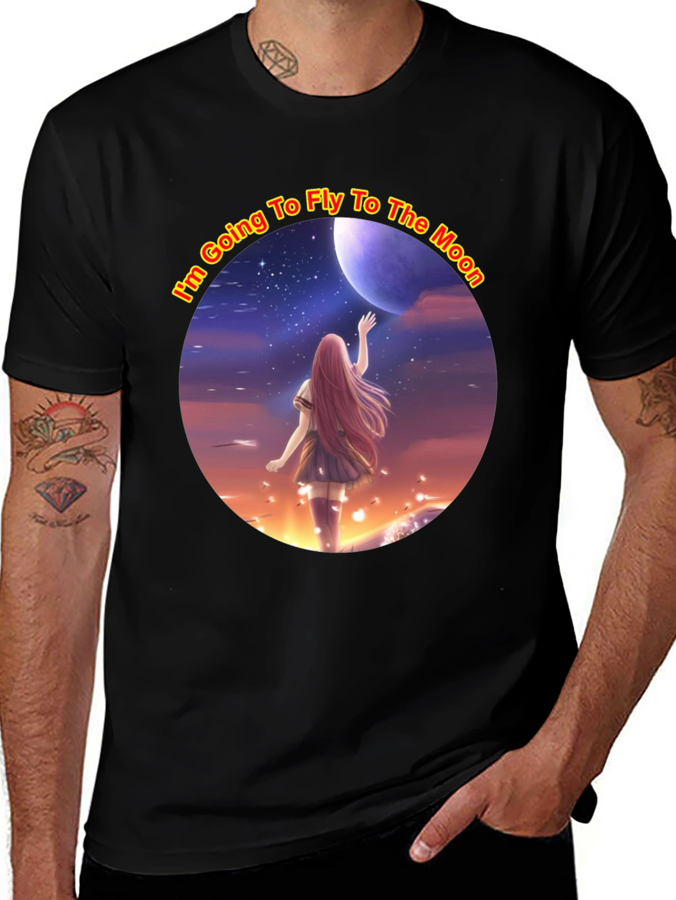 Fly to the Moon Anime T-Shirt