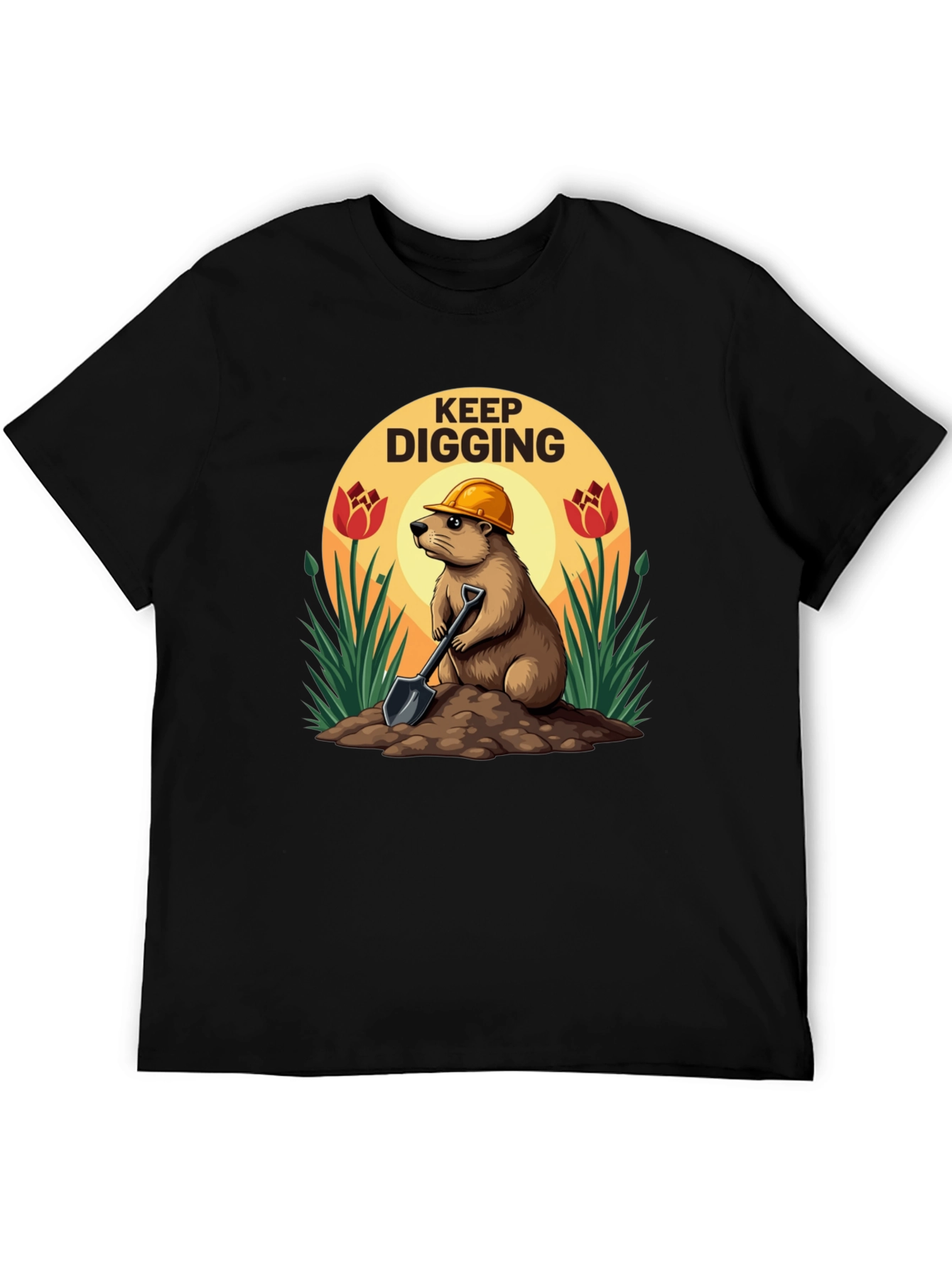 Keep Digging T-Shirt Funny Mole
