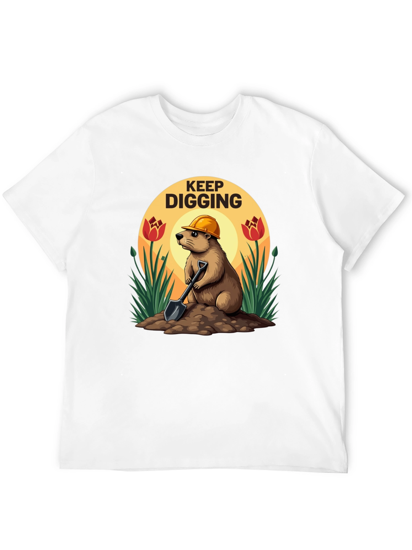Keep Digging T-Shirt Funny Mole
