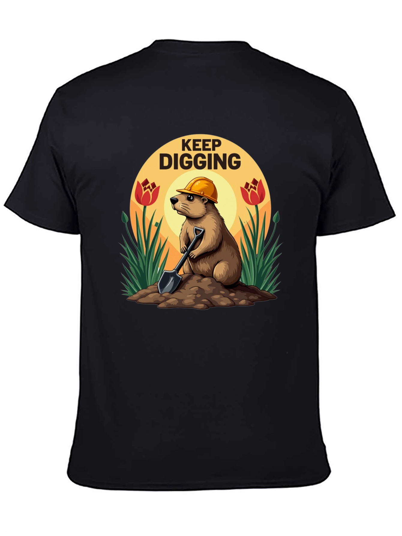 Keep Digging T-Shirt Funny Mole