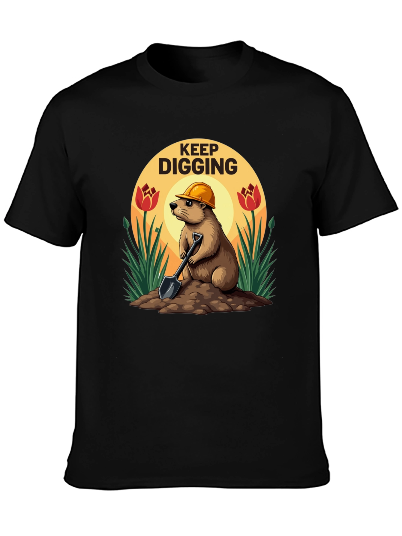 Keep Digging T-Shirt Funny Mole