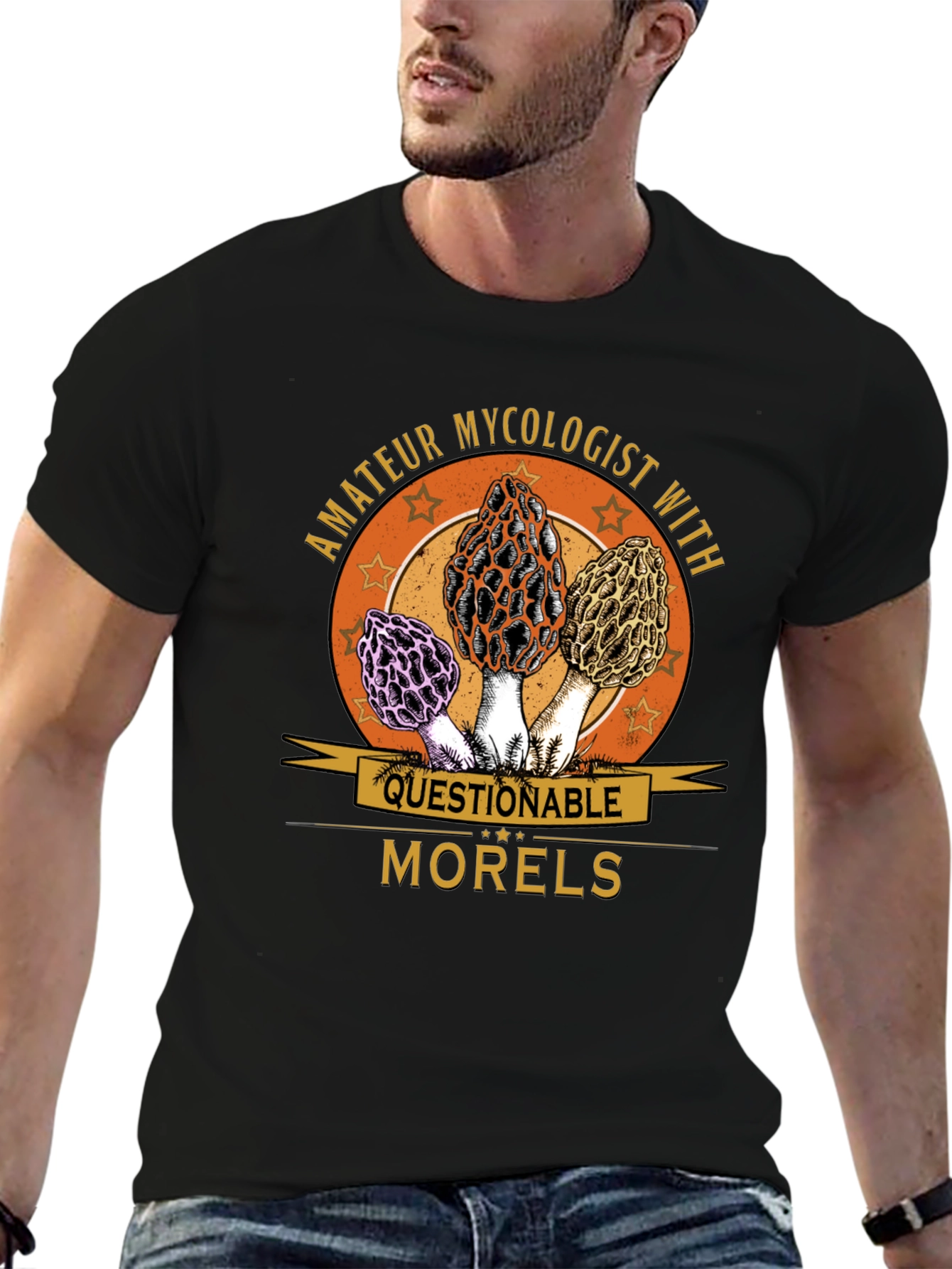Amateur Mycologist Morels Graphic T-Shirt