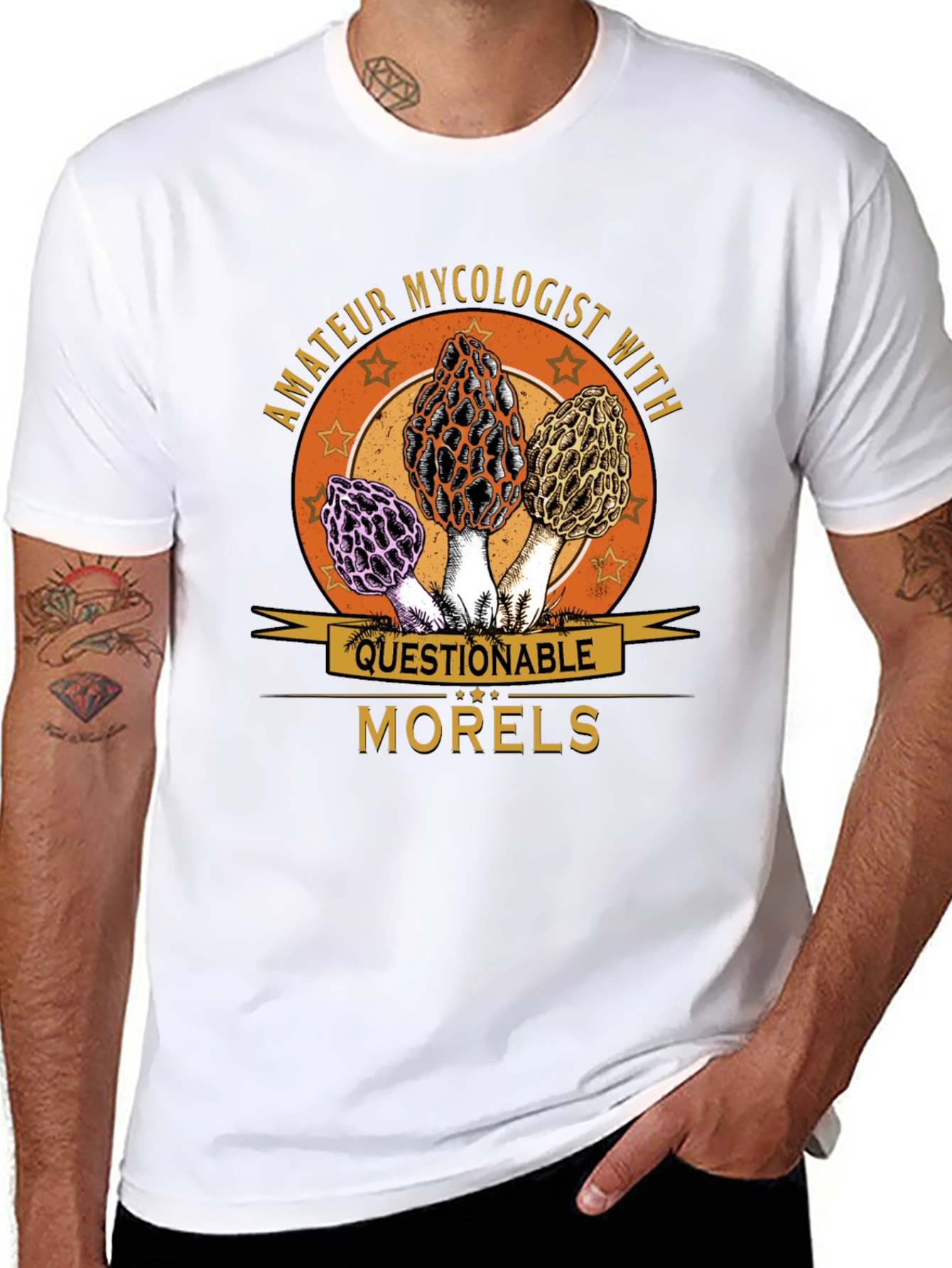 Amateur Mycologist Morels Graphic T-Shirt