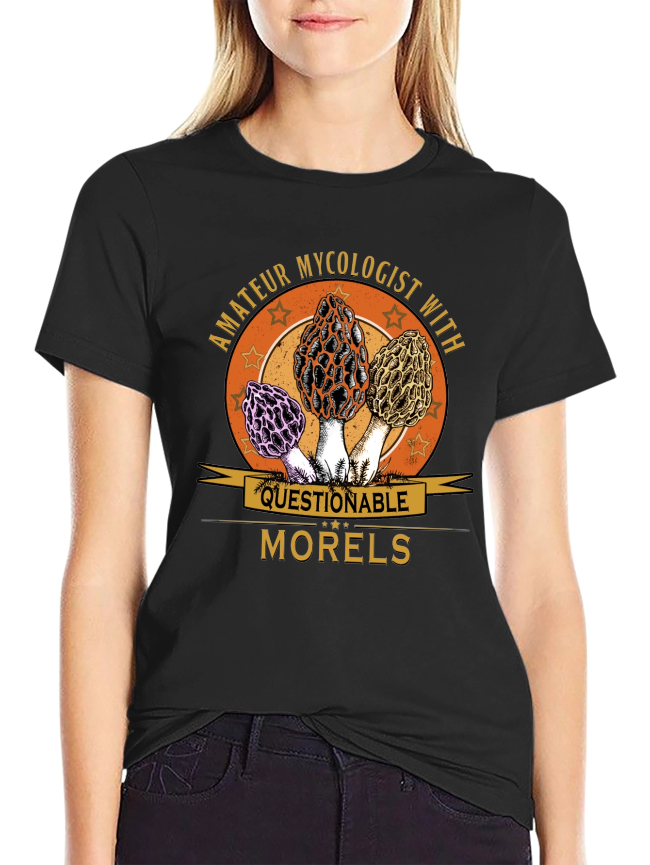 Amateur Mycologist Morels Graphic T-Shirt
