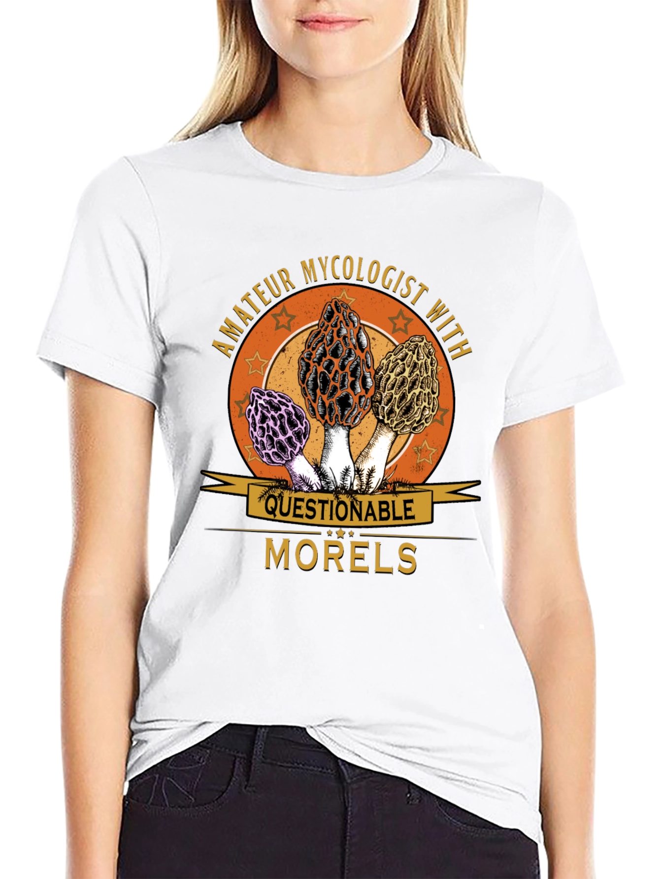 Amateur Mycologist Morels Graphic T-Shirt