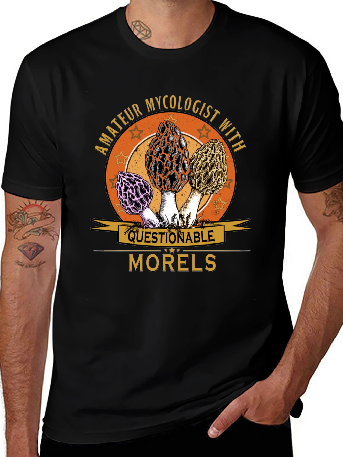 Amateur Mycologist Morels Graphic T-Shirt