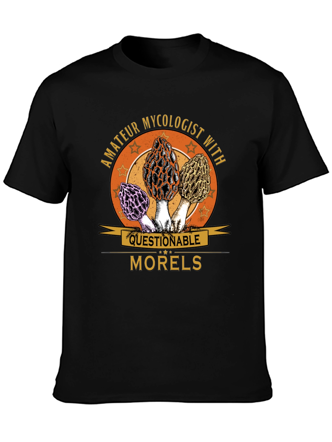 Amateur Mycologist Morels Graphic T-Shirt
