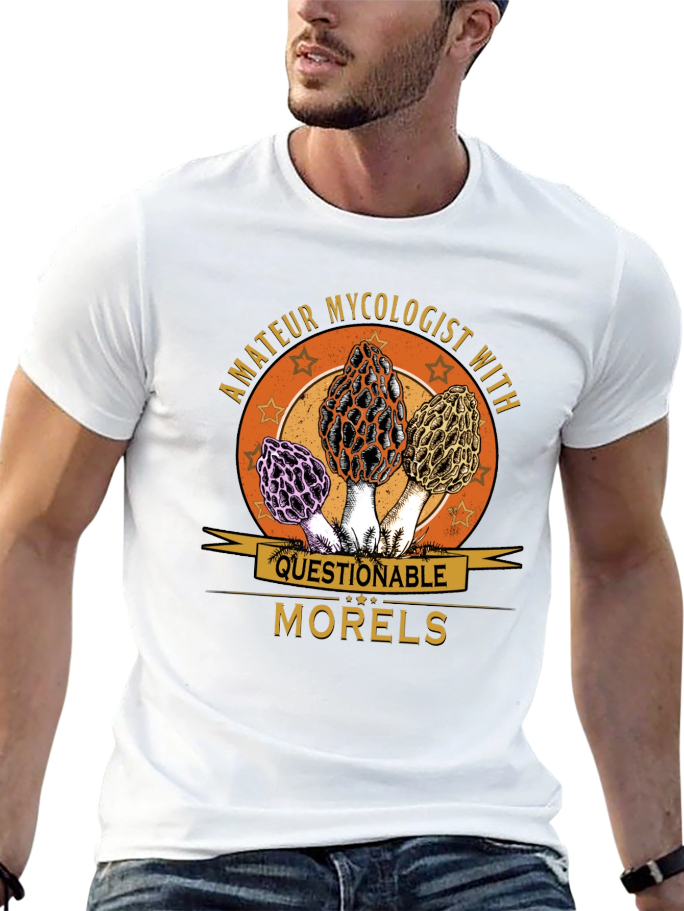 Amateur Mycologist Morels Graphic T-Shirt