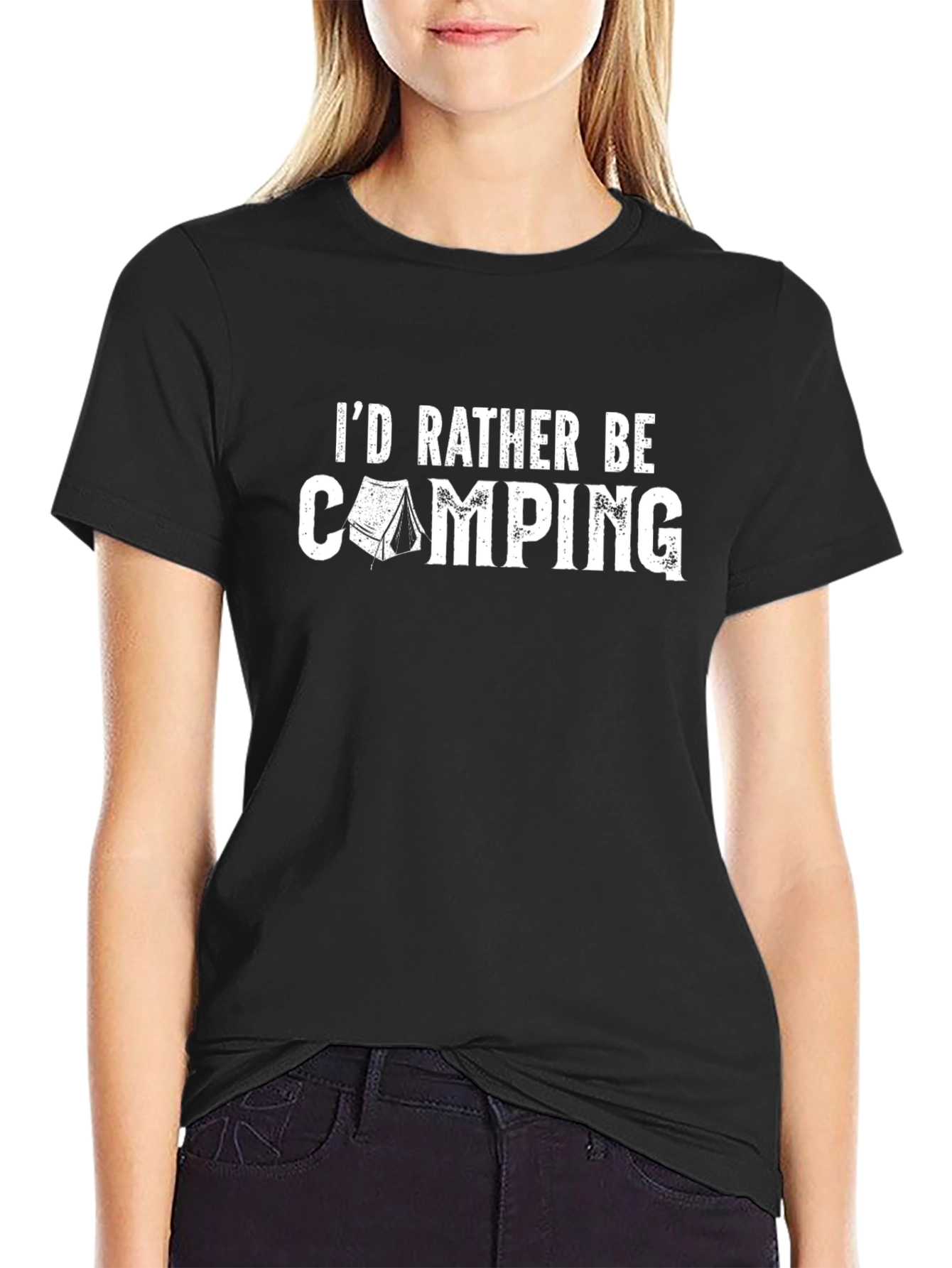 Id Rather Be Camping Graphic T-Shirt