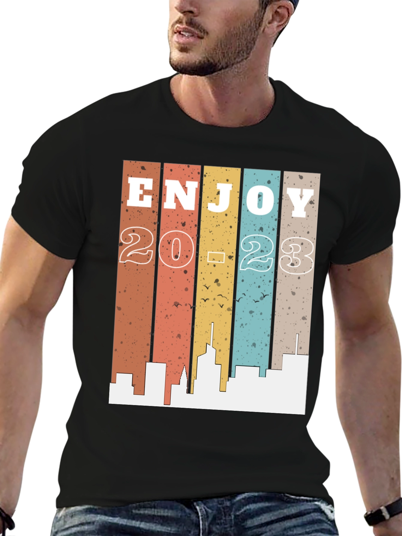Enjoy 2023 Graphic Tee - Retro Style