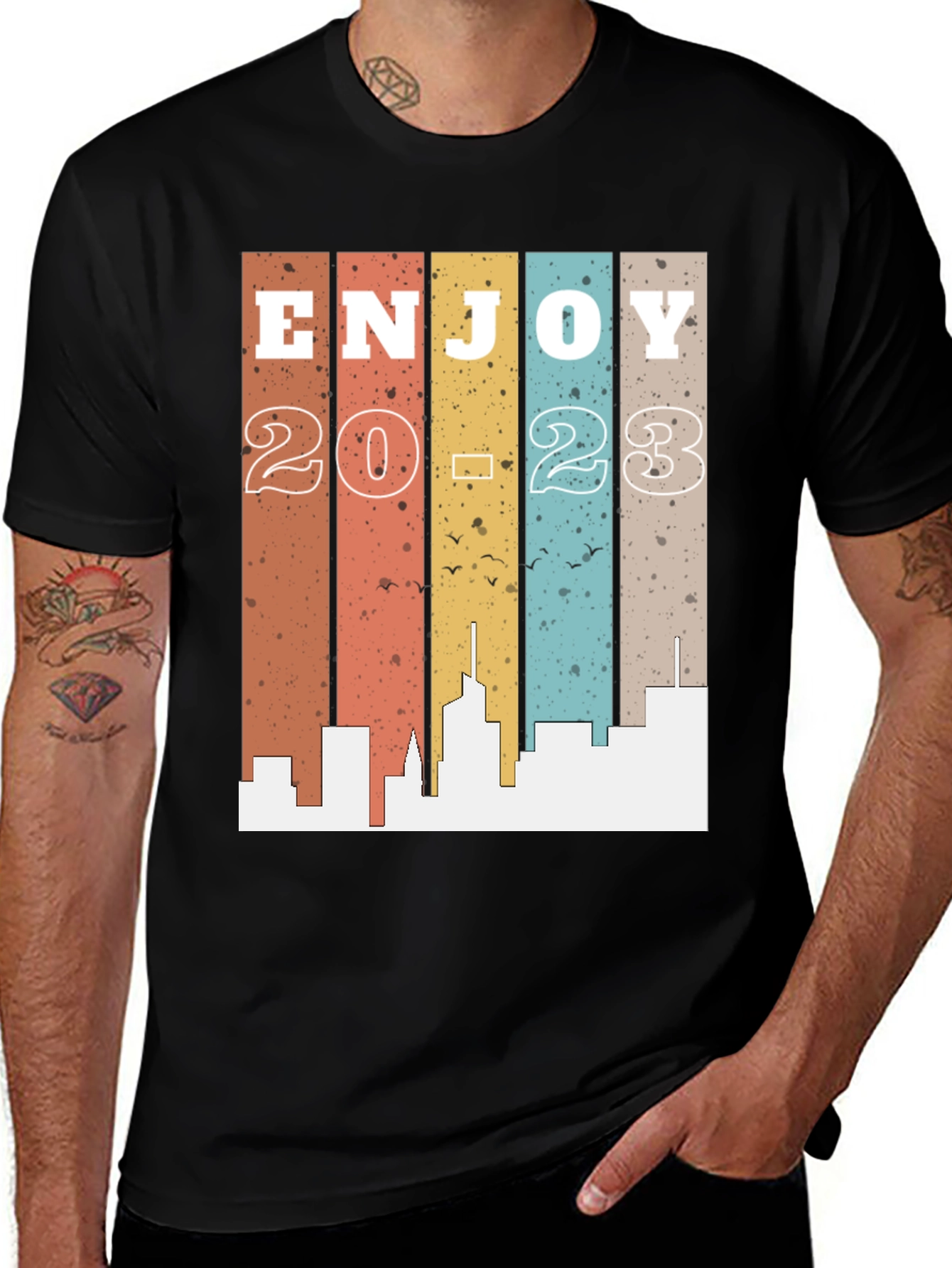 Enjoy 2023 Graphic Tee - Retro Style