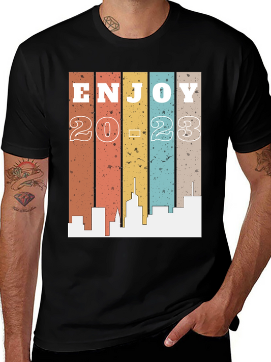 Enjoy 2023 Graphic Tee - Retro Style