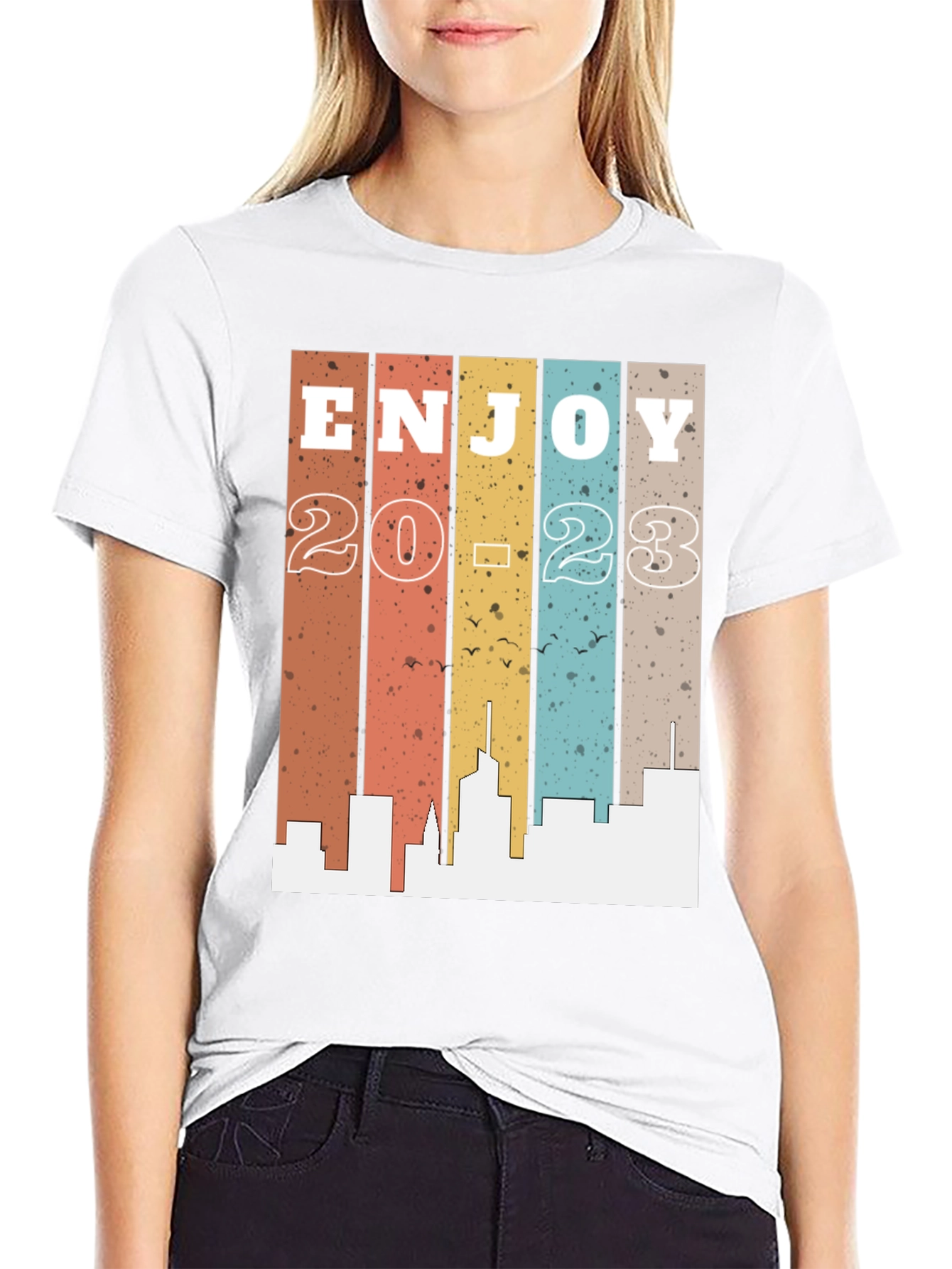 Enjoy 2023 Graphic Tee - Retro Style