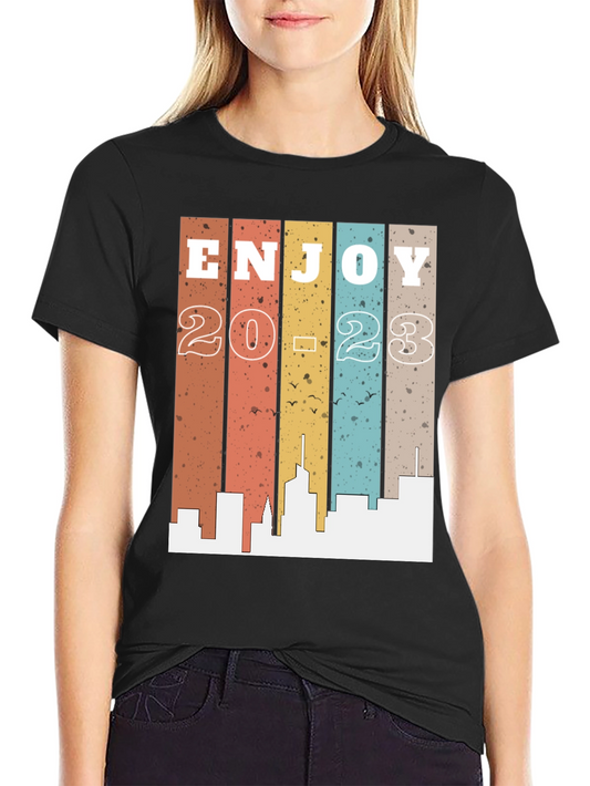 Enjoy 2023 Graphic Tee - Retro Style
