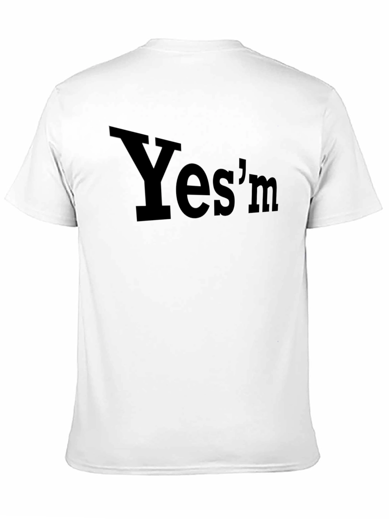 Yesm Graphic Tee - Black Cotton T-Shirt
