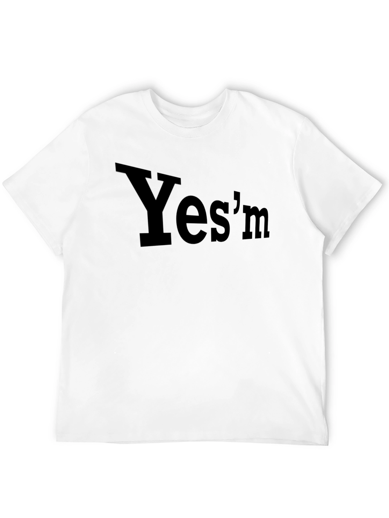 Yesm Graphic Tee - Black Cotton T-Shirt