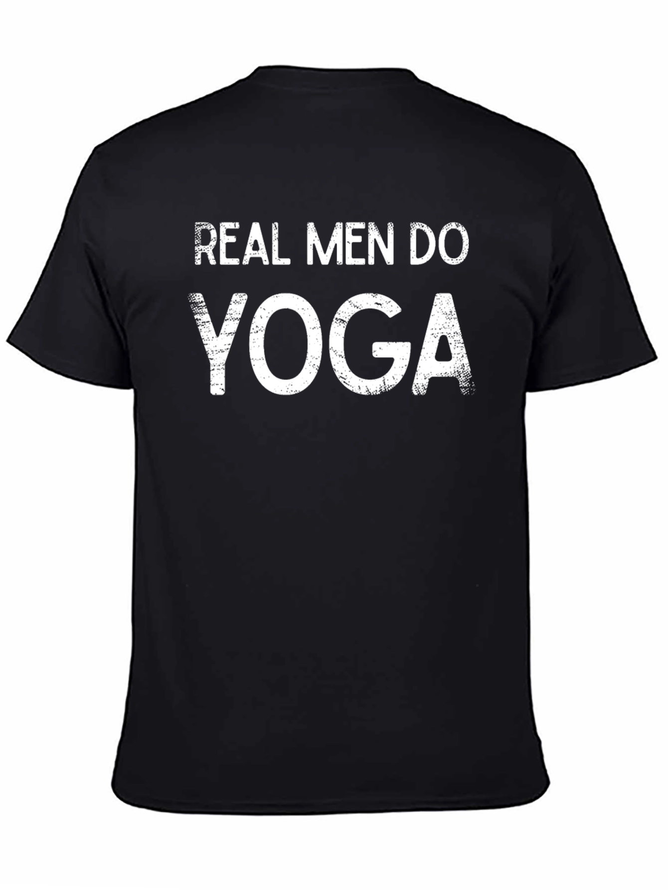 Real Men Do Yoga Black T-Shirt