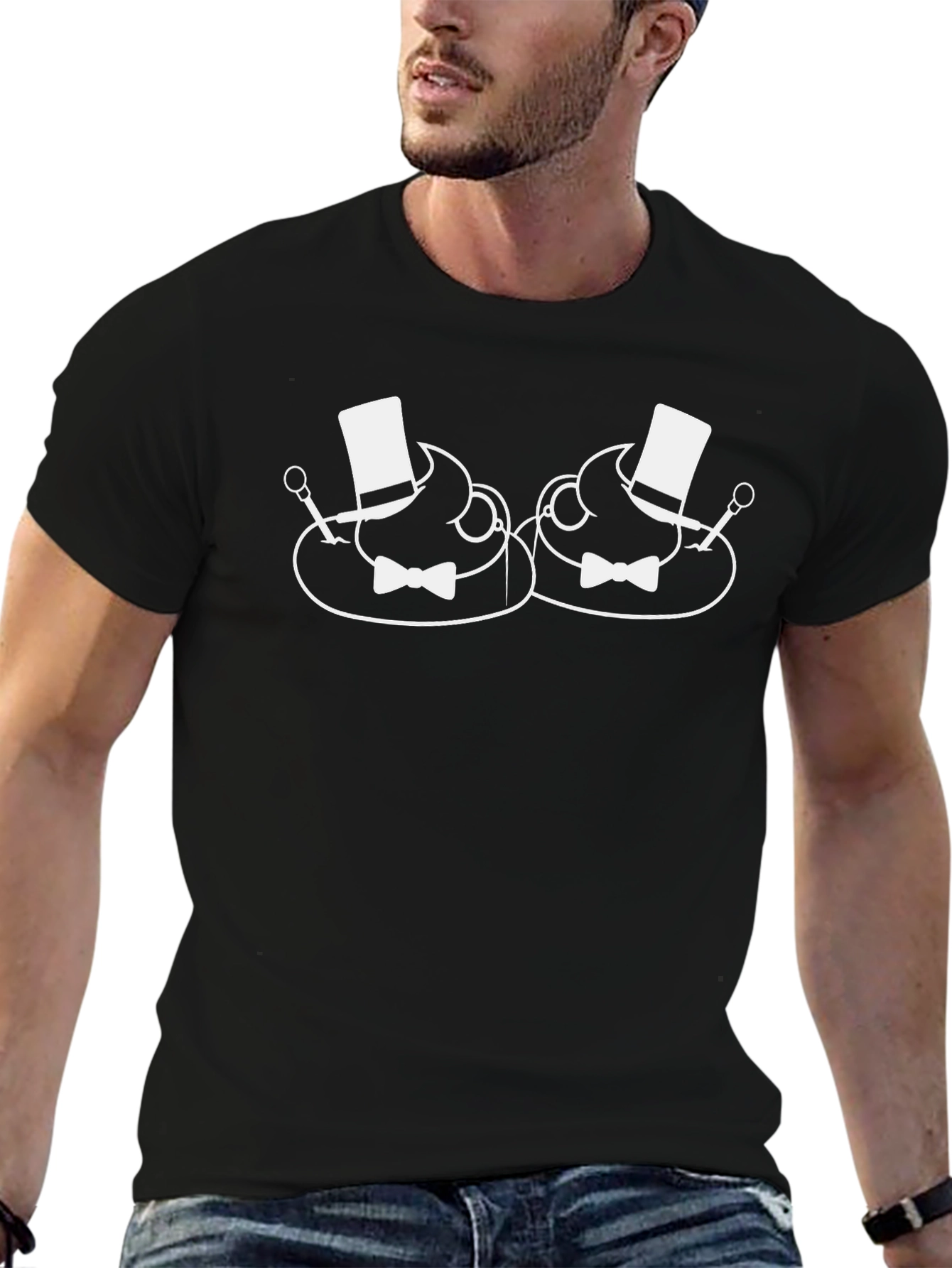 Dapper Duo T-Shirt - Unique Graphic Tee