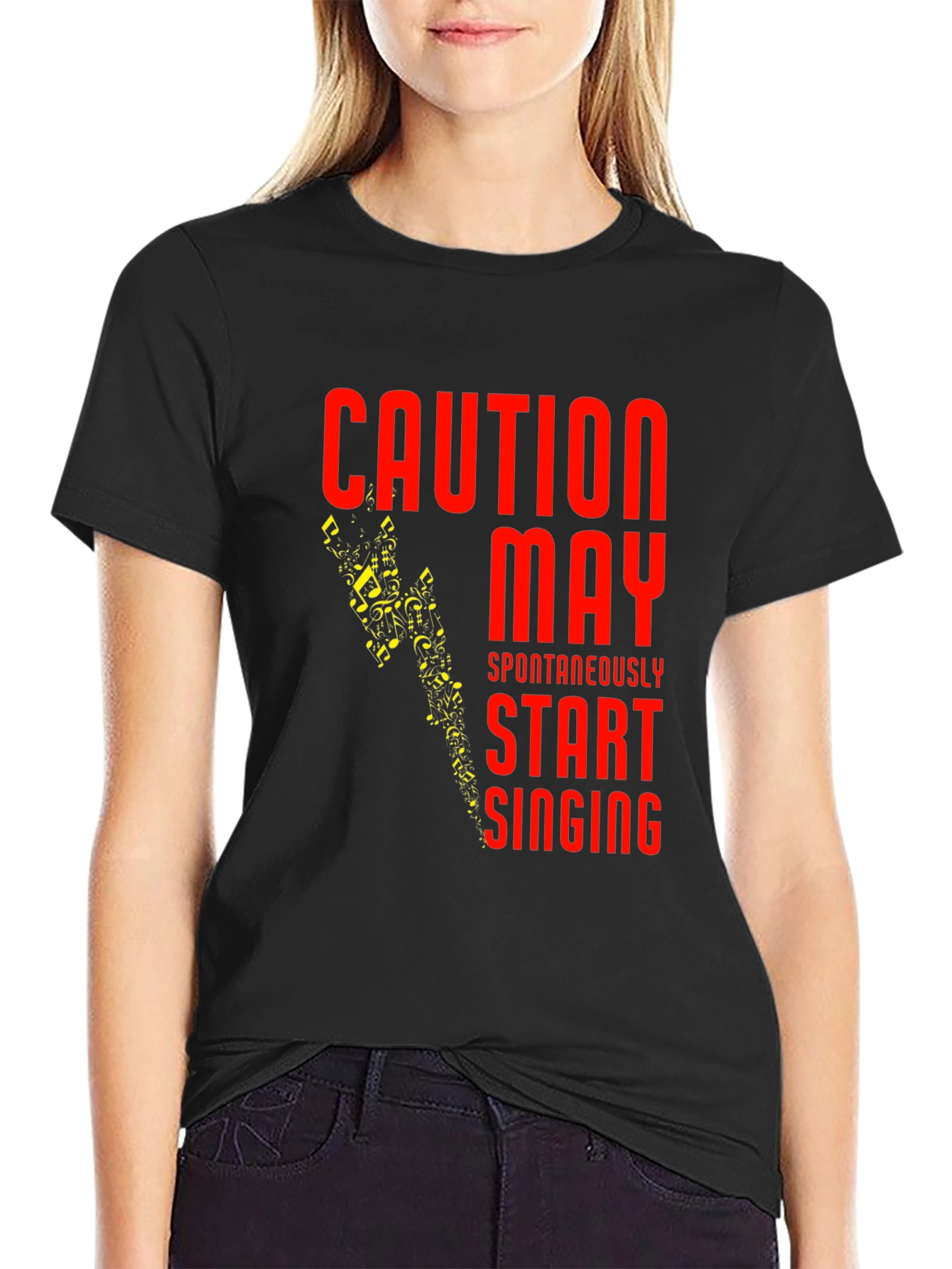 Caution May Spontaneously Start Singing T-Shirt