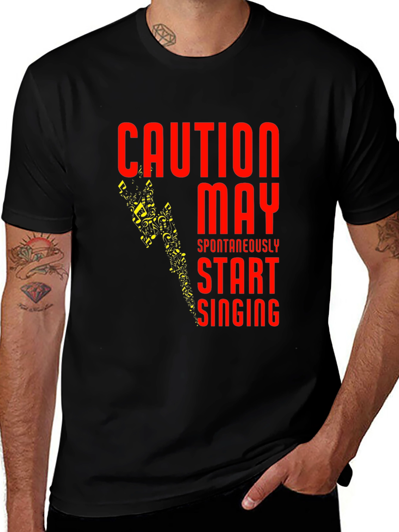 Caution May Spontaneously Start Singing T-Shirt