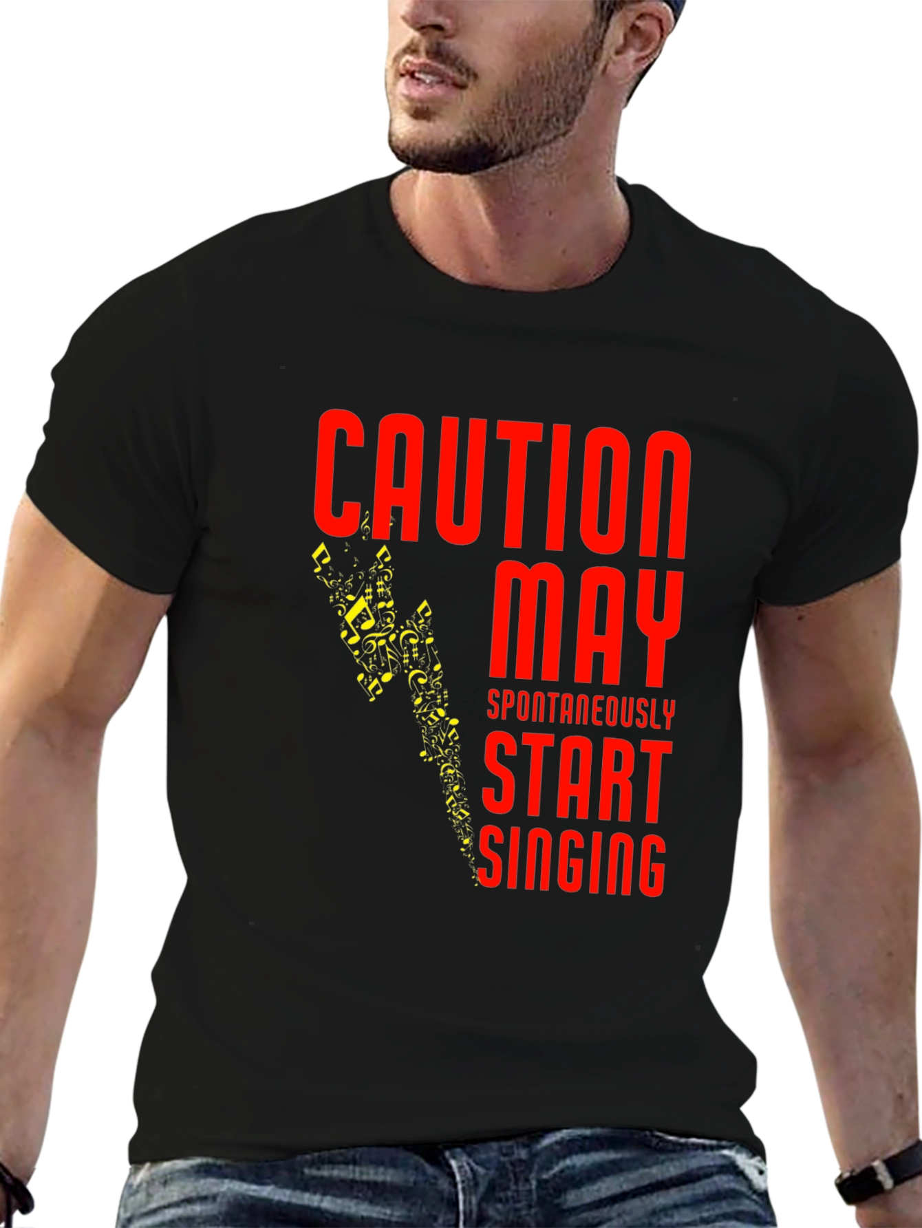 Caution May Spontaneously Start Singing T-Shirt