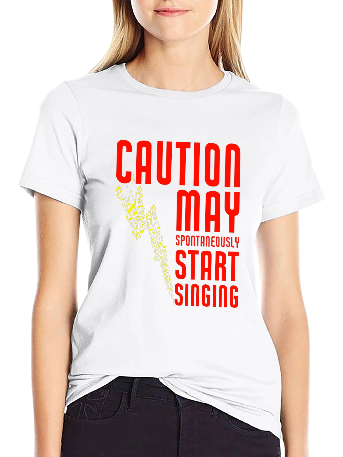 Caution May Spontaneously Start Singing T-Shirt
