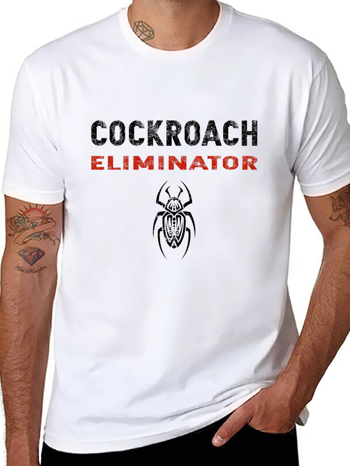 Cockroach Eliminator Graphic Tee - Black