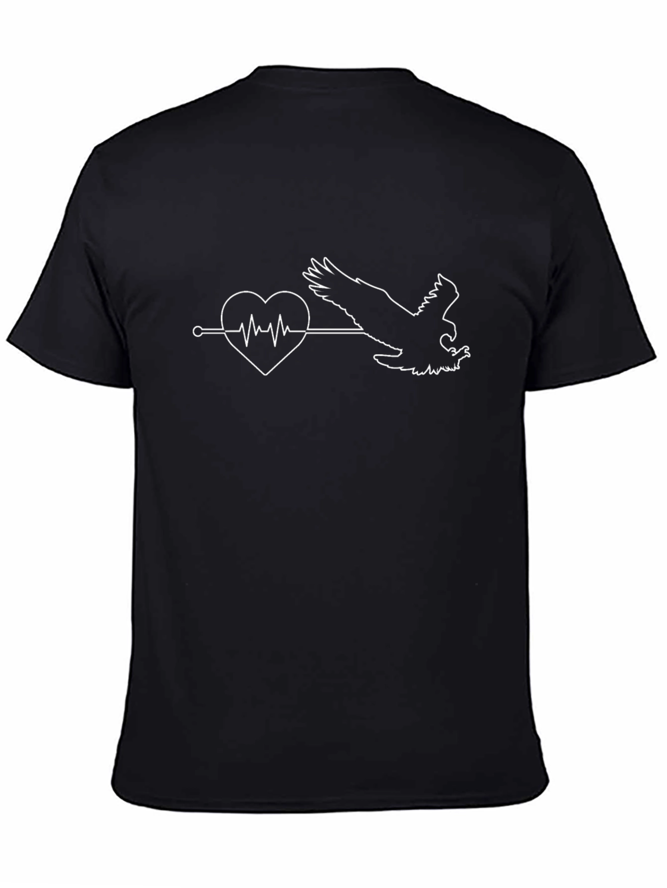 Eagle Heartbeat T-Shirt - Unique Graphic Tee