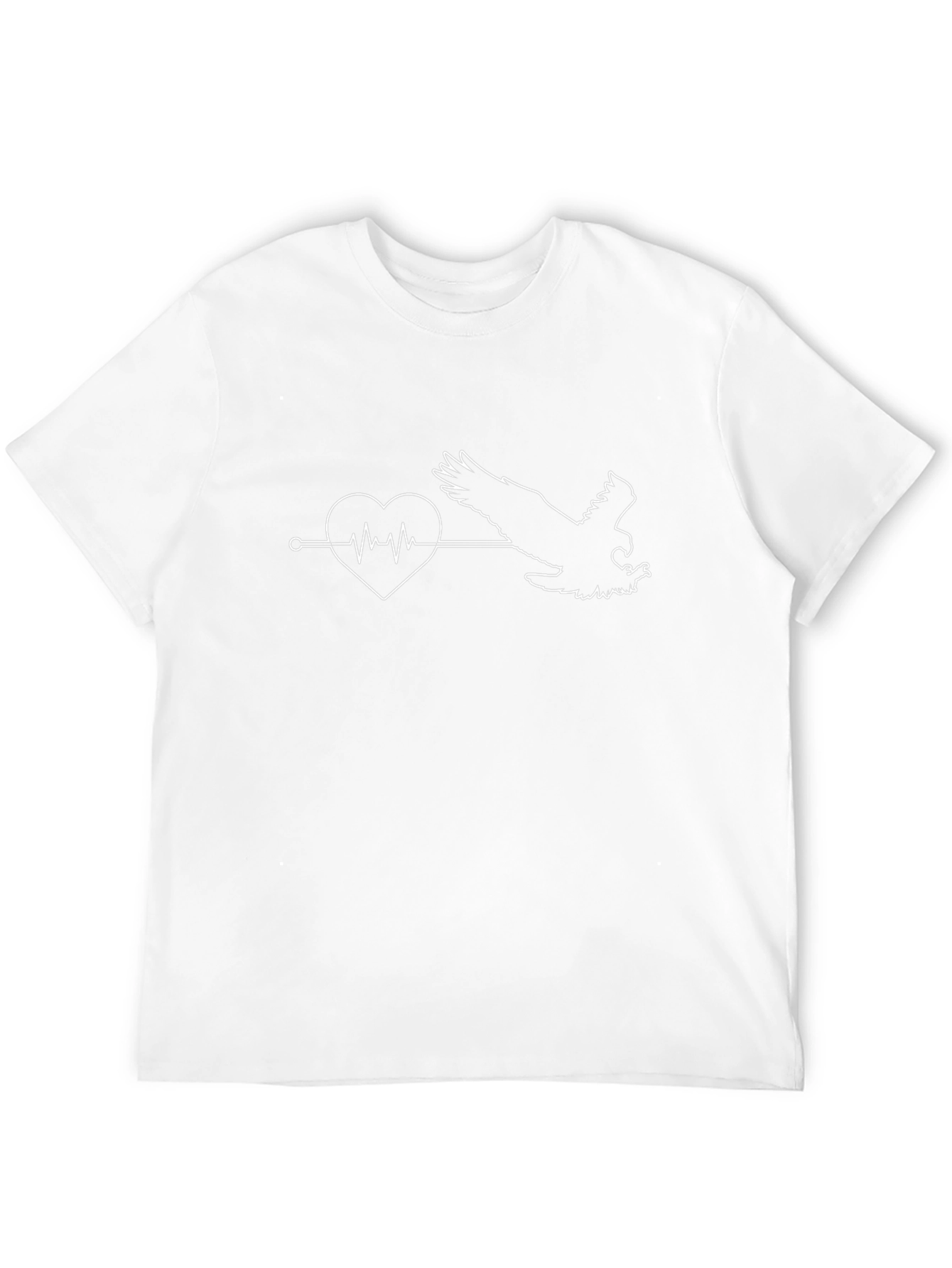 Eagle Heartbeat T-Shirt - Unique Graphic Tee